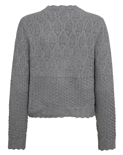 Co'Couture - Pointelle CC New Cardigan - Pale Grey